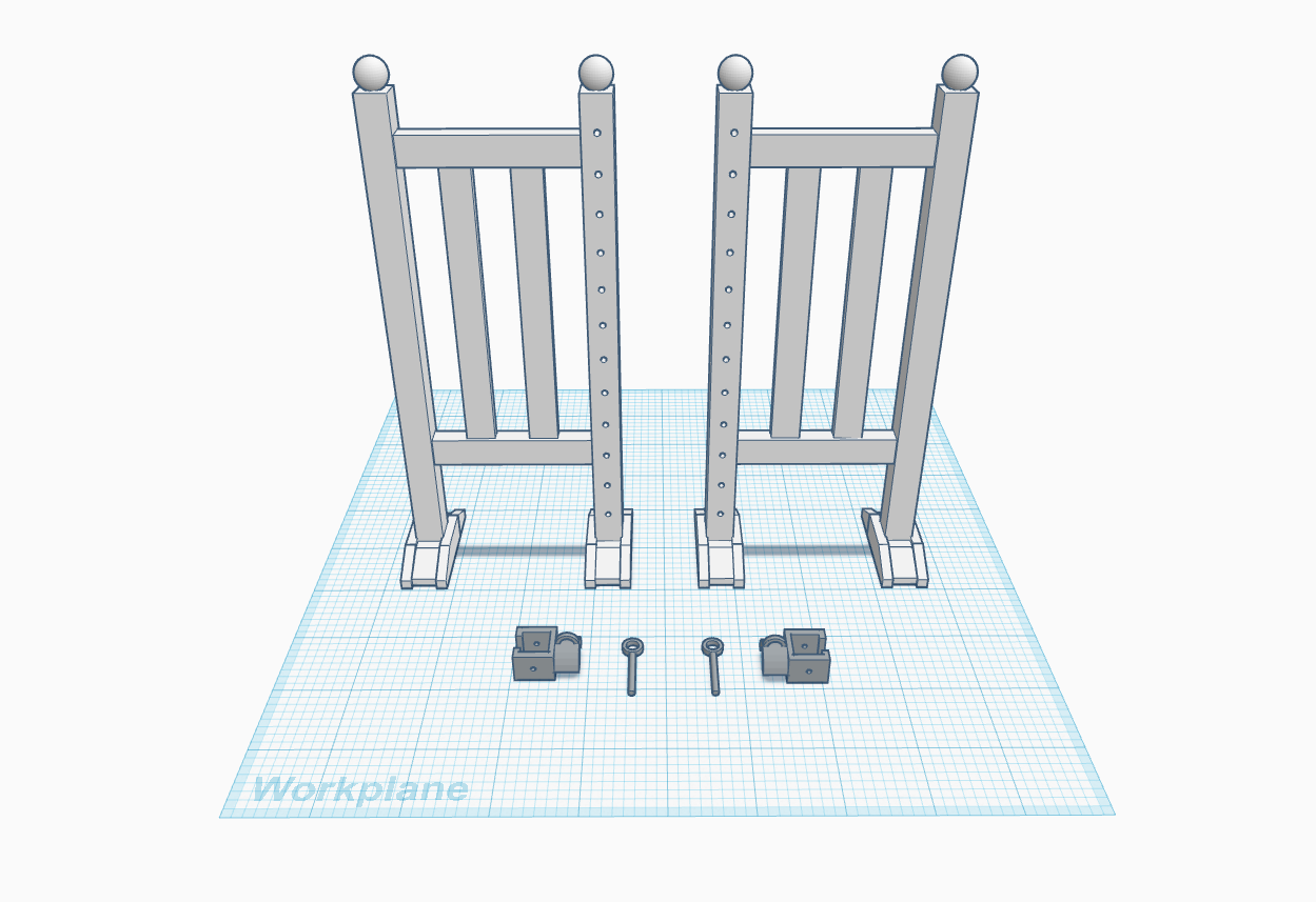 Straight Standards (Set of 2, White)
